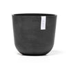 Oslo Small Round Planter - 17.8 in x 17.8 in x 15.5 in - Dark Grey - Dark Grey,17.75 in x 17.75 in x 15.5 in,Planter Only