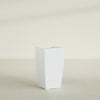 Toulan Large Tall Tapered Square Fiberglass Planter - 16 in x 16 in x 30 in - Matte White - Matte White,16 in x 16 in x 30 in