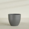 Wannsee Extra Large Round Fiberglass Planter - 50 in x 50 in x 44 in - Metallic Gunmetal - Metallic Gunmetal,50 in x 50 in x 44 in