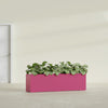 Hudson Extra Large Long Rectangle Fiberglass Planter - 100 in x 18 in x 28 in - Gloss Pink Violet - Gloss Pink Violet,100 in x 18 in x 28 in