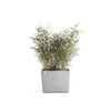 Paris with Wheels Large Rectangle Planter - 33.5 in x 15.5 in x 26 in - White Grey - White Grey,33.5 in x 15.5 in x 26 in
