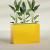Darwin Extra Large Long Rectangle Fiberglass Planter - 60 in x 24 in x 42 in - Gloss Saffron - Gloss Saffron,60 in x 24 in x 42 in