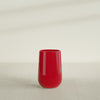 Tall Hayden Medium Round Fiberglass Planter - 12 in x 12 in x 20 in - Gloss Red - Gloss Red,12 in x 12 in x 20 in