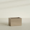 Granada Large Rectangle Fiberglass Planter - 36 in x 24 in x 24 in - Metallic Gold - Metallic Gold,36 in x 24 in x 24 in