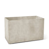 Semplito Rectangular Planter – Sand Stone Finish – Fiberglass Indoor/Outdoor and Weather-Resistant Large Planter (39.5" L x 19.75" W x 23.5" H Exterior, 39" L x 19.3" W Interior) - Sand Stone,39.3 in x 19.7 in x 23.6 in