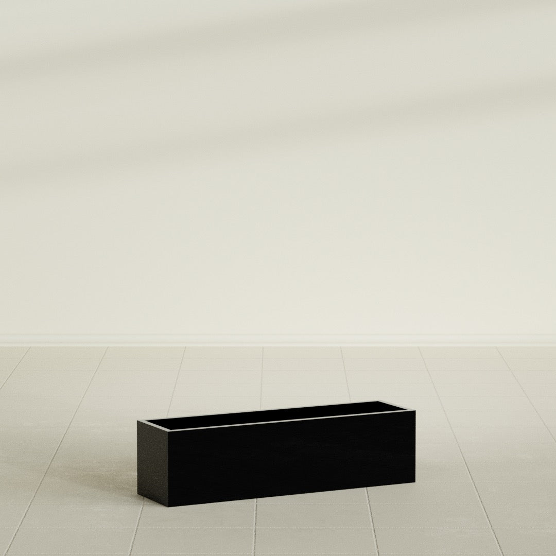 Monaco Rectangle - 26in x 7in x 7 - Gloss Black - Gloss Black,26 in x 7 in x 7 in