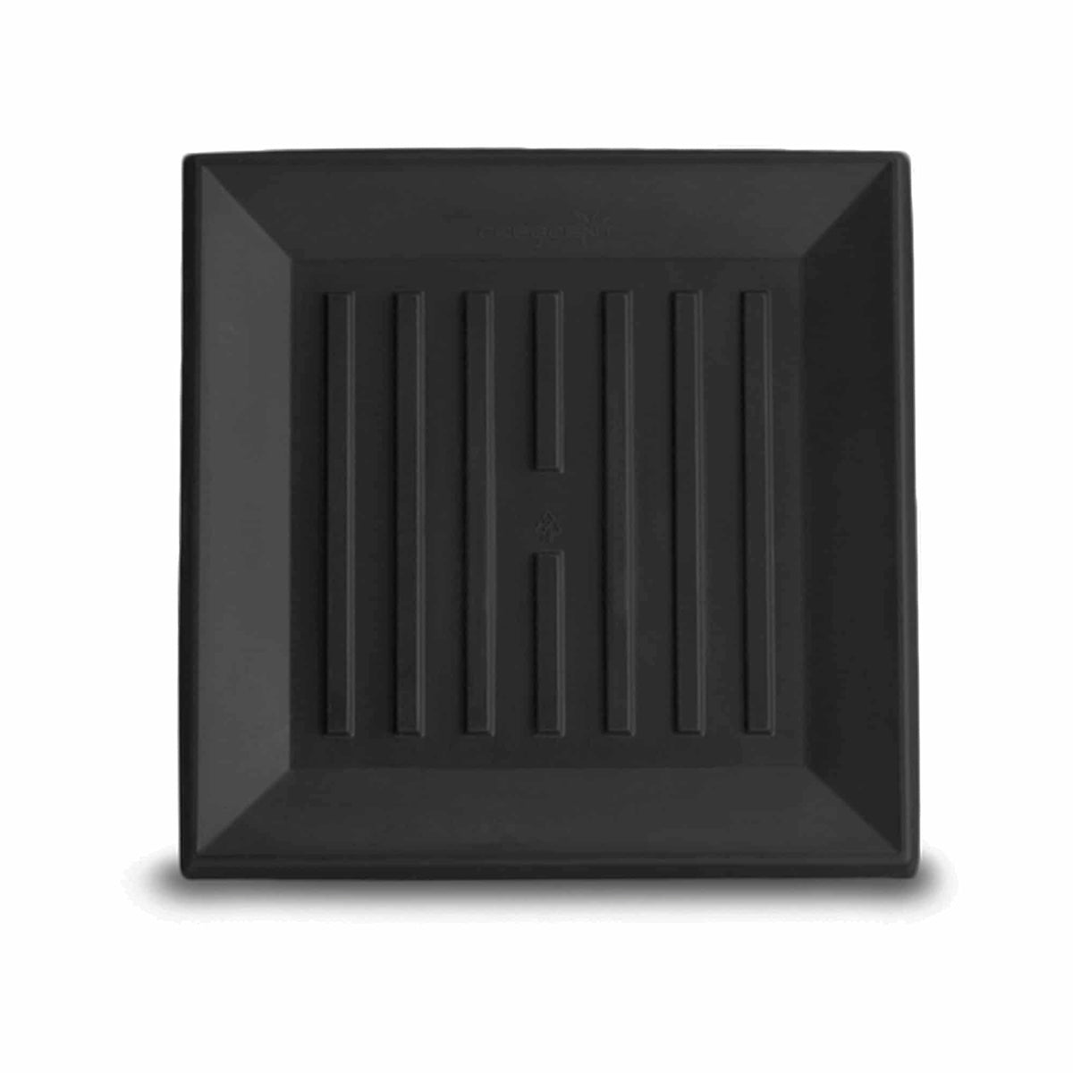 Square Universal Saucer - 12.5in Ext., 9in Int. - Caviar Black - Caviar Black,12.5" Ext. (9" Int.)