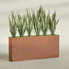 Delray Extra Large Long Rectangle Fiberglass Planter - 72 in x 12 in x 32 in - Matte Terracotta - Matte Terracotta,72 in x 12 in x 32 in