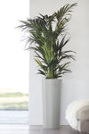 Amsterdam High Medium Tall Round Planter - 16 in x 16.25 in x 30 in - White Grey - White Grey,16 in x 16.25 in x 30 in,Planter Only
