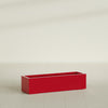 Cuba Large Long Rectangle Fiberglass Planter - 48 in x 14 in x 12 in - Gloss Red - Gloss Red,48 in x 14 in x 12 in