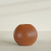 Globe Large Sphere Fiberglass Planter - 36 in x 36 in x 30 in - Matte Terracotta - Matte Terracotta,36 in x 36 in x 30 in