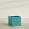 Montroy Large Cube Square Fiberglass Planter - 40 in x 40 in x 40 in - Satin Sea Foam - Satin Sea Foam,40 in x 40 in x 40 in