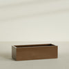 Torino Extra Large Wide Rectangle Fiberglass Planter - 60 in x 24 in x 18 in - Metallic Bronze - Metallic Bronze,60 in x 24 in x 18 in
