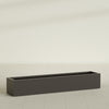 Cuba Extra Large Long Rectangle Fiberglass Planter - 72 in x 14 in x 12 in - Matte Brown - Matte Brown,72 in x 14 in x 12 in
