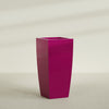 Toulan Extra Large Tall Tapered Square Fiberglass Planter - 28 in x 28 in x 60 in - Gloss Eggplant - Gloss Eggplant,28 in x 28 in x 60 in