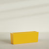 Panama Extra Large Long Rectangle Fiberglass Planter - 48 in x 12 in x 18 in - Gloss Saffron - Gloss Saffron,48 in x 12 in x 18 in