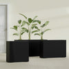 Milano Medium Narrow Rectangle Fiberglass Planter - 24 in x 10 in x 24 in - Matte Black - Matte Black,24 in x 10 in x 24 in