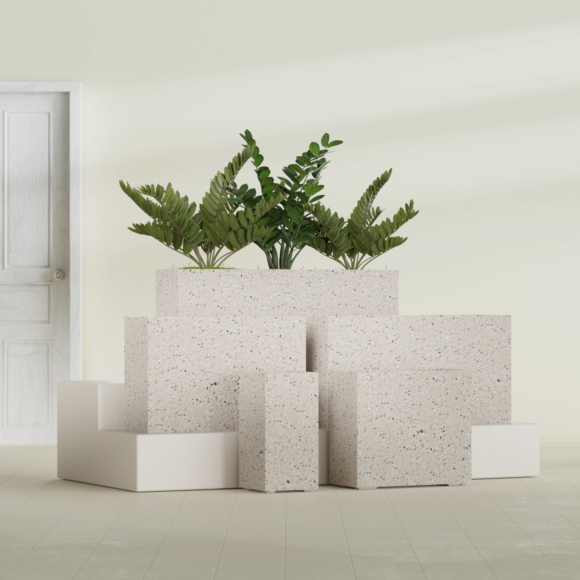 16"-Wide Rectangle - 48in x 16in x 32in - StoneLight - Pearlstone - StoneLight - Pearlstone,48 in x 16 in x 32 in