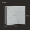 Reglo Rectangular Planter – Concrete Stone Finish – Fiberglass Indoor/Outdoor and Weather-Resistant Large Planter (35.5" L x 11.75" W x 31.5" H Exterior, 35" L x 11.5" W Interior) - Concrete Stone,35.5 in x 11.75 in x 31.5 in - Concrete Stone,35.5 in - Concrete Stone,35.4 in x 11.8 in x 31.5 in