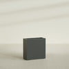 Milano Medium Narrow Rectangle Fiberglass Planter - 24 in x 10 in x 24 in - Matte Charcoal - Matte Charcoal,24 in x 10 in x 24 in