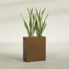 Perth Large Tall Rectangle Fiberglass Planter - 36 in x 16 in x 42 in - Metallic Bronze - Metallic Bronze,36 in x 16 in x 42 in