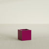 Montroy Small Cube Square Fiberglass Planter - 16 in x 16 in x 16 in - Gloss Eggplant - Gloss Eggplant,16 in x 16 in x 16 in
