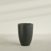 Brannan Large Round Fiberglass Planter - 30 in x 30 in x 41 in - Matte Charcoal - Matte Charcoal,30 in x 30 in x 41 in