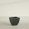 Lima Small Tapered Square Fiberglass Planter - 16 in x 16 in x 16 in - Matte Charcoal - Matte Charcoal,16 in x 16 in x 16 in
