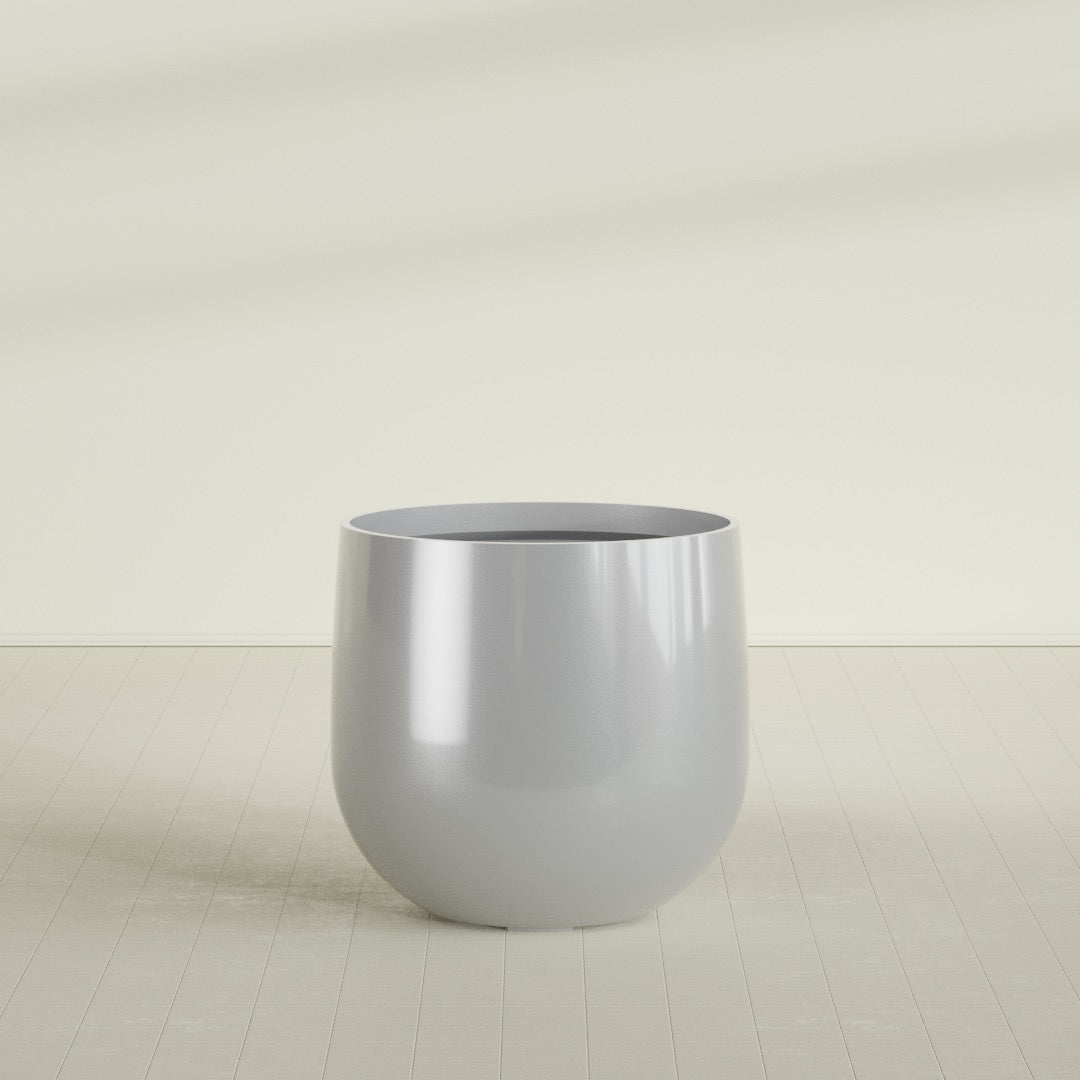 Westfield - 15in diam. x 14in - Metallic Silver - Metallic Silver,34 in diam. x 32 in H