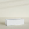 Torino Extra Large Wide Rectangle Fiberglass Planter - 60 in x 24 in x 18 in - Gloss White - Gloss White,60 in x 24 in x 18 in