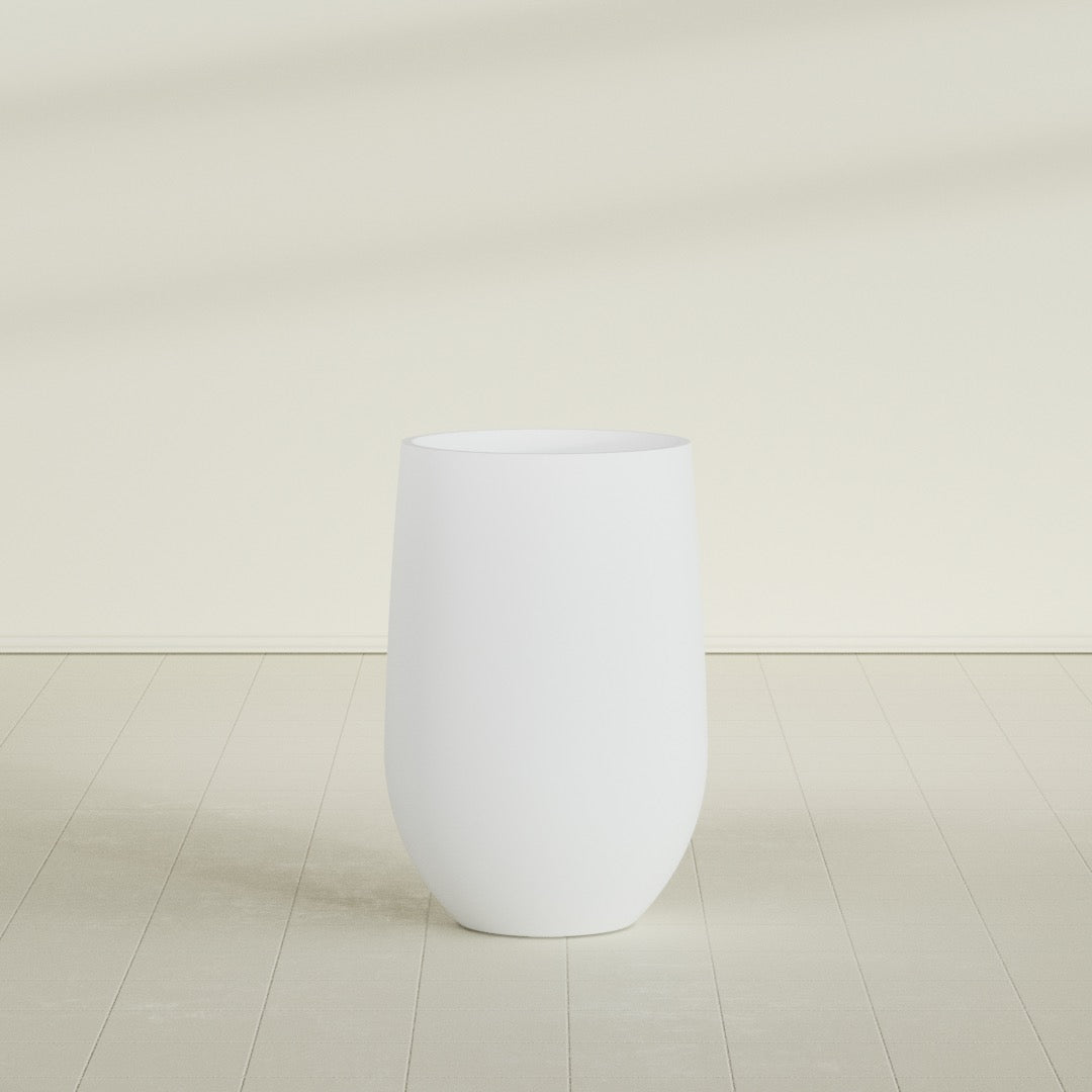 Westfield - 20in diam. x 30in - Gloss White - Gloss White,20 in diam. x 30 in H