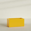 Granada Extra Large Long Rectangle Fiberglass Planter - 48 in x 24 in x 24 in - Gloss Saffron - Gloss Saffron,48 in x 24 in x 24 in