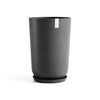 Oslo Medium Round Planter - 13.8 in x 13.8 in x 20.3 in - Planter + Saucer - Dark Grey - Dark Grey,13.75 in x 13.75 in x 20.25 in,Planter + Saucer
