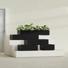Antwerp Large Long Rectangle Fiberglass Planter - 36 in x 24 in x 12 in - Matte Black - Matte Black,36 in x 24 in x 12 in
