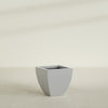 Lima Medium Tapered Square Fiberglass Planter - 20 in x 20 in x 20 in - Metallic Silver - Metallic Silver,20 in x 20 in x 20 in