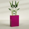 Amesbury Large Narrow Rectangle Fiberglass Planter - 24 in x 10 in x 32 in - Gloss Eggplant - Gloss Eggplant,24 in x 10 in x 32 in