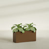 Miami Large Narrow Rectangle Fiberglass Planter - 36 in x 12 in x 18 in - Metallic Bronze - Metallic Bronze,36 in x 12 in x 18 in