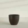 Wannsee Large Round Fiberglass Planter - 44 in x 44 in x 39 in - Matte Brown - Matte Brown,44 in x 44 in x 39 in