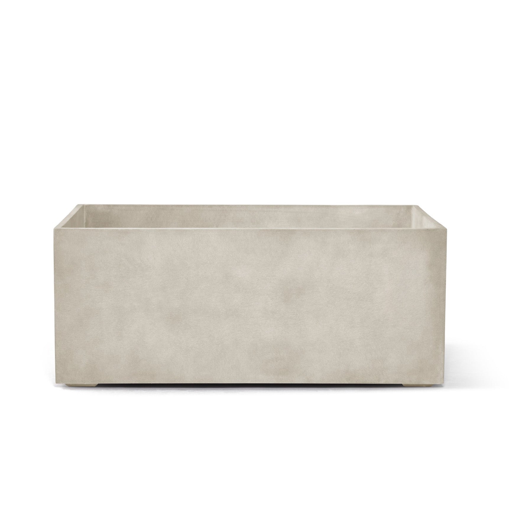 Semplito Rectangular Planter – Sand Stone Finish – Fiberglass Indoor/Outdoor and Weather-Resistant Large Planter (39.5" L x 19.75" W x 15.75" H Exterior, 39" L x 19.3" W Interior) - Sand Stone,39.3 in x 19.7 in x 15.7 in