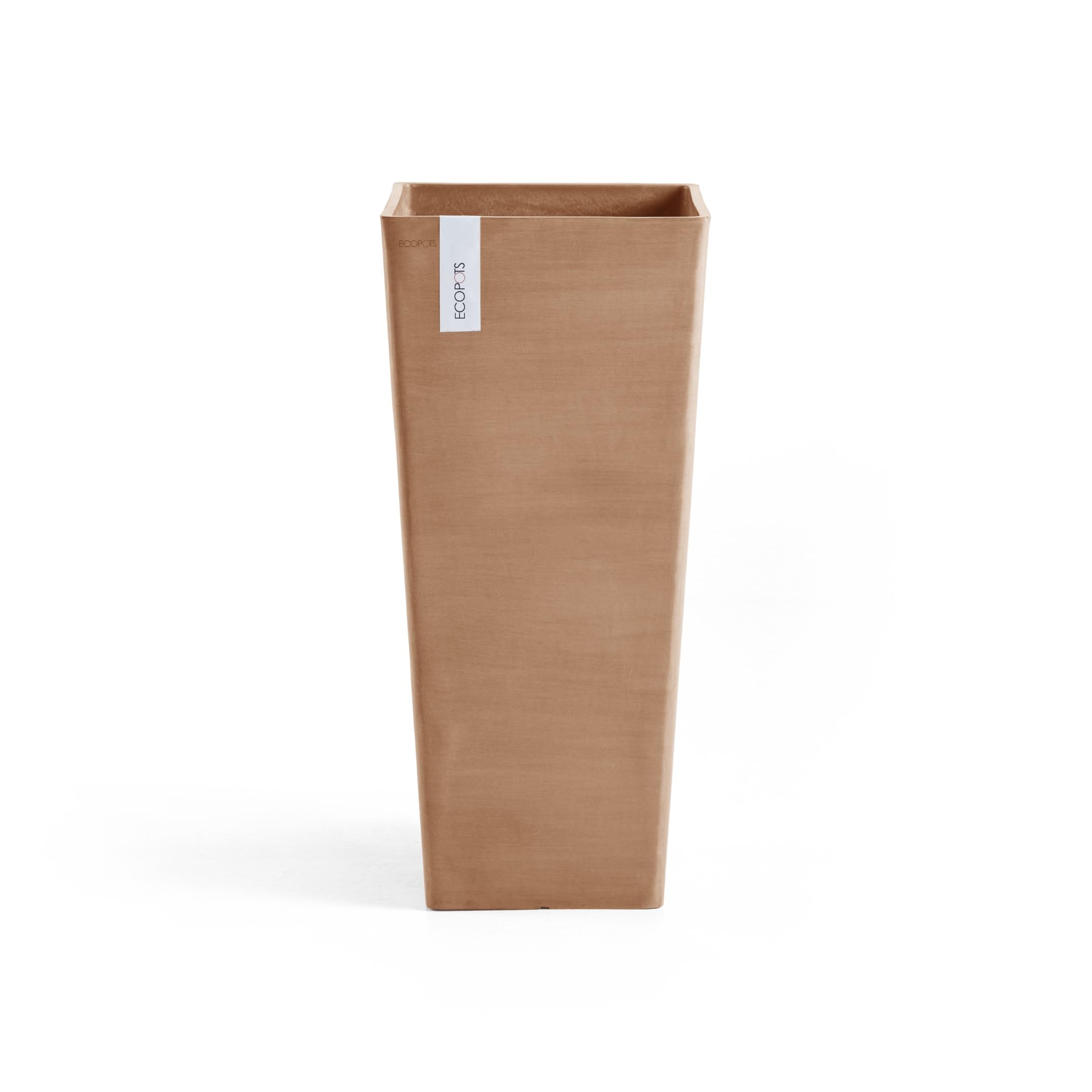 Rotterdam High Medium Square Planter - 12.6 in x 12.6 in x 27.5 in - Terracotta - Terracotta,12.5 in x 12.5 in x 27.5 in,Planter Only