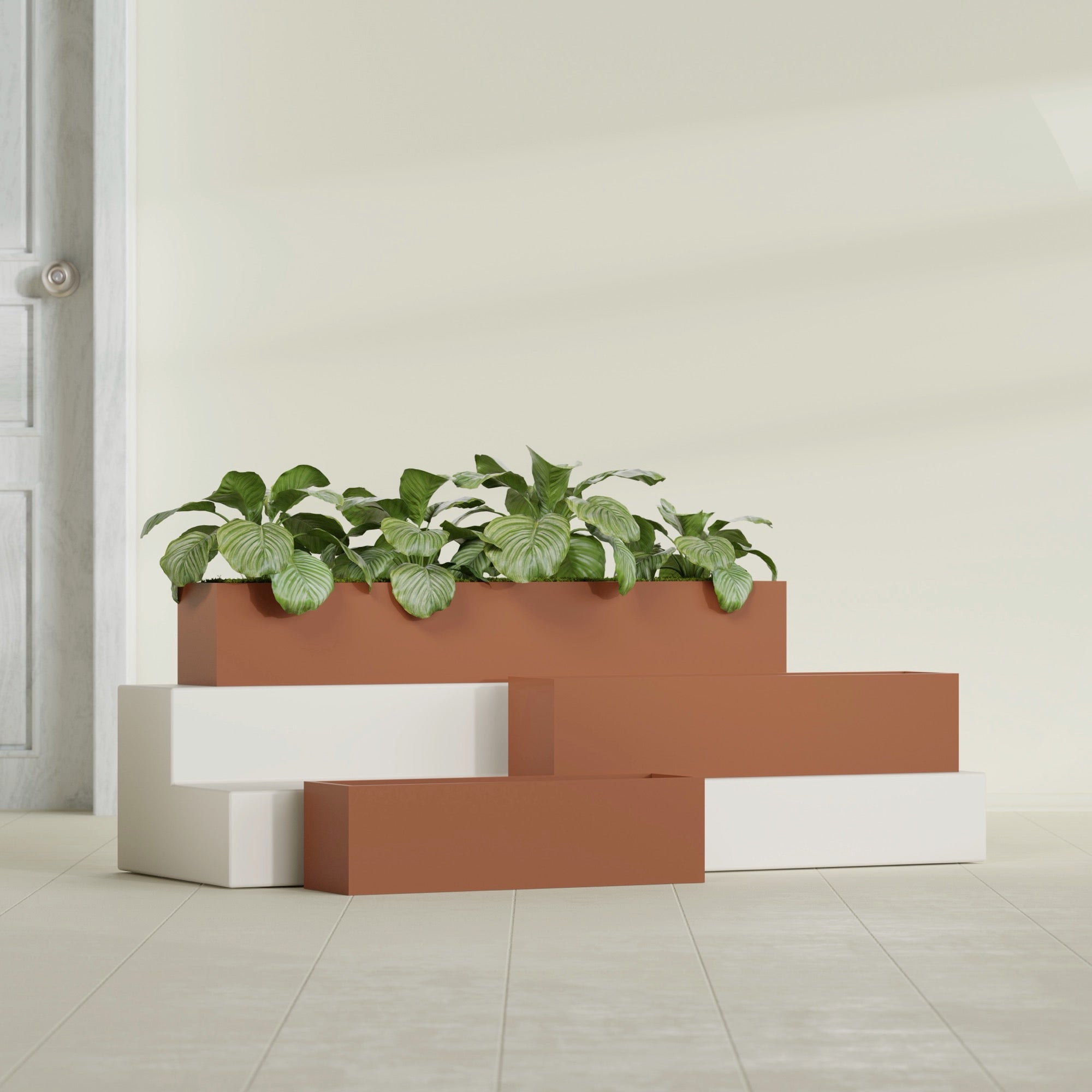 Monaco Rectangle - 44in x 7in x 7 - Matte Terracotta - Matte Terracotta,44 in x 7 in x 7 in