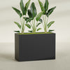 Darwin Extra Large Long Rectangle Fiberglass Planter - 60 in x 24 in x 42 in - Matte Black - Matte Black,60 in x 24 in x 42 in