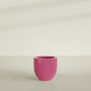 Alzira Medium Round Fiberglass Planter - 23 in x 23 in x 22 in - Gloss Pink Violet - Gloss Pink Violet,23 in x 23 in x 22 in