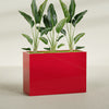 Darwin Extra Large Long Rectangle Fiberglass Planter - 60 in x 24 in x 42 in - Gloss Red - Gloss Red,60 in x 24 in x 42 in