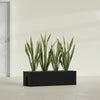 Tiergarden Large Long Over The Railing Rectangle Fiberglass Planter - 36 in x 12 in x 10 in - Matte Black - Matte Black,36 in x 12 in x 10 in