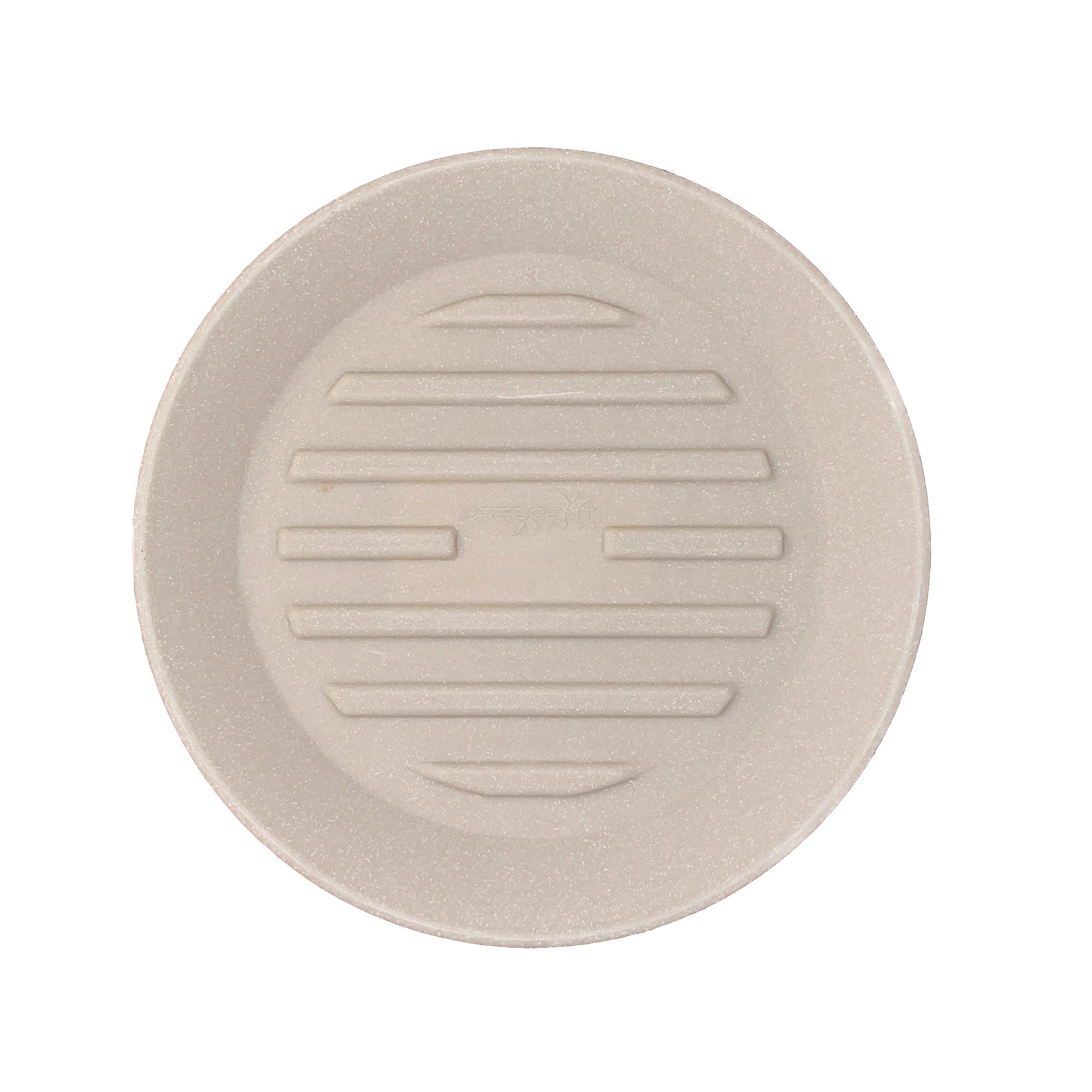 Round Plastic Plant Saucer - 10" Round - Parchment - Parchment,14.75 in x 14.75 in x 1.5 in