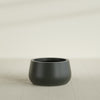 Short Hayden Small Round Fiberglass Planter - 16 in x 16 in x 8 in - Matte Charcoal - Matte Charcoal,16 in x 16 in x 8 in