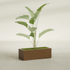 Cuba Large Long Rectangle Fiberglass Planter - 36 in x 14 in x 12 in - Metallic Bronze - Metallic Bronze,36 in x 14 in x 12 in