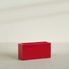 Miami Large Narrow Rectangle Fiberglass Planter - 36 in x 12 in x 18 in - Gloss Red - Gloss Red,36 in x 12 in x 18 in