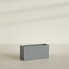 Hollywood Large Narrow Rectangle Fiberglass Planter - 36 in x 12 in x 24 in - Metallic Gunmetal - Metallic Gunmetal,36 in x 12 in x 24 in